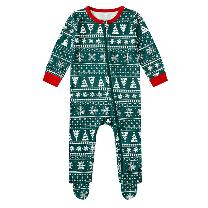 YULETIDE - Baby's One Piece Matching Pyjama Sleepsuit