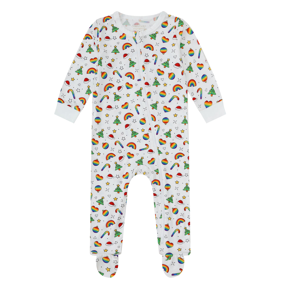 A CHRISTMAS FULL OF PRIDE - Baby's One Piece Matching Pyjama Sleepsuit