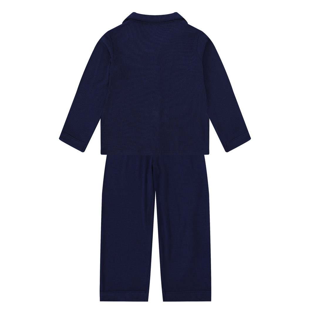 MIDNIGHT JEWEL (SAPPHIRE BLUE) - Children's Two Piece Long Matching Pyjama Set