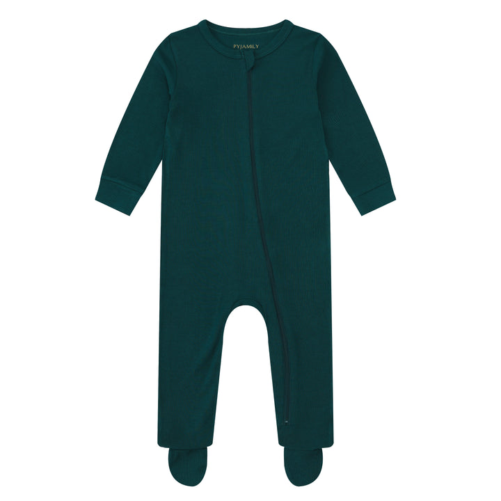 MIDNIGHT JEWEL (EMERALD GREEN) - Baby's One Piece Matching Pyjama Sleepsuit