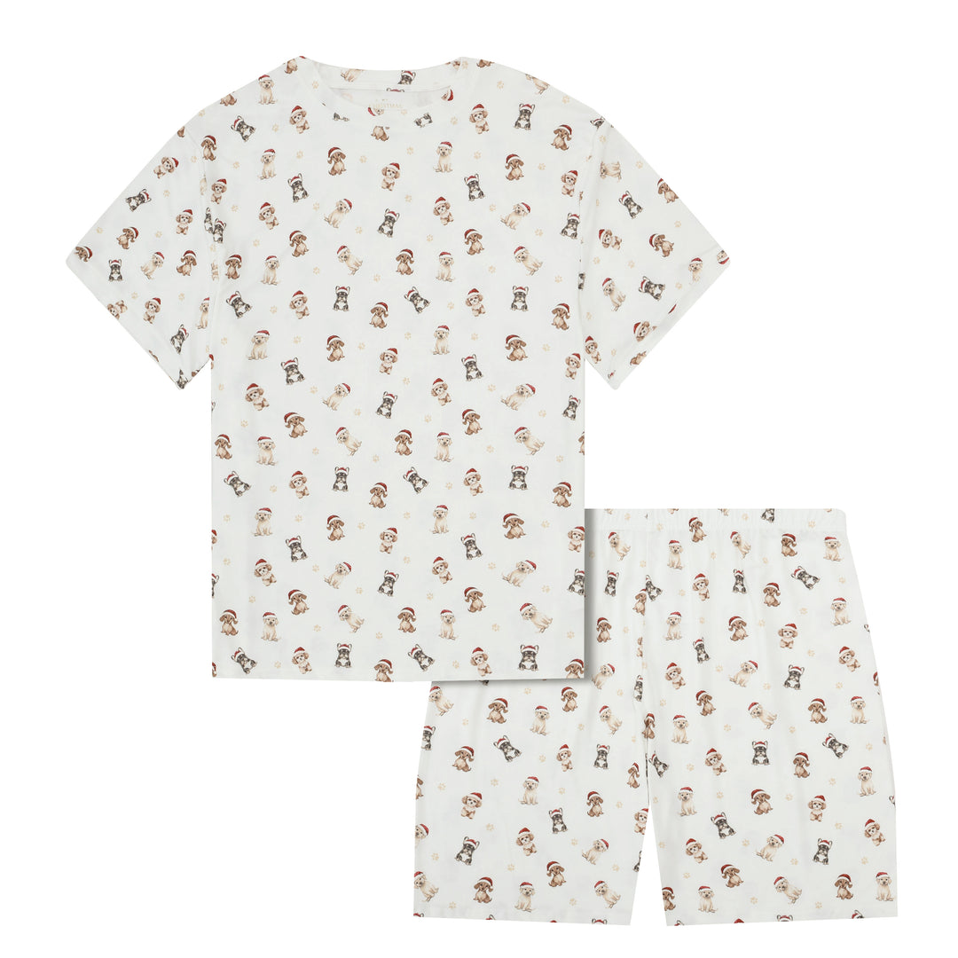 SANTA PAWS - Men's Two Piece Short Matching Pyjama Set