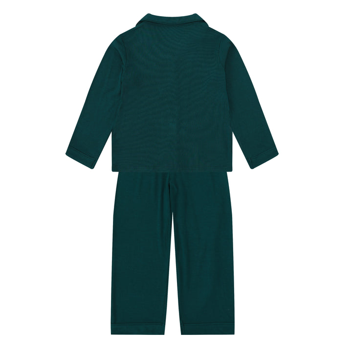 MIDNIGHT JEWEL (EMERALD GREEN) - Children's Two Piece Long Matching Pyjama Set