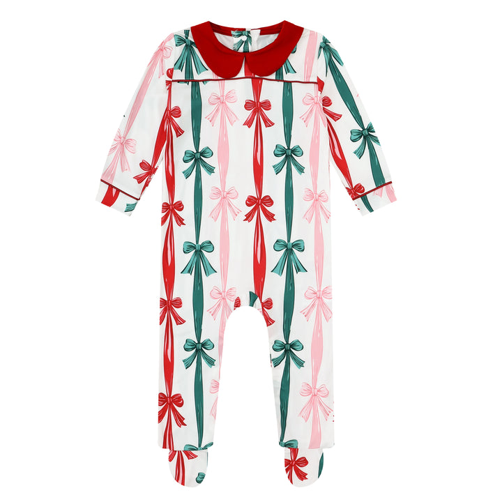 SUGAR PLUM - Baby's One Piece Matching Pyjama Sleepsuit