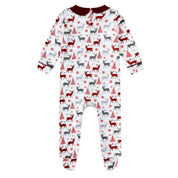 CHRISTMAS KISSES - Baby's One Piece Matching Pyjama Sleepsuit