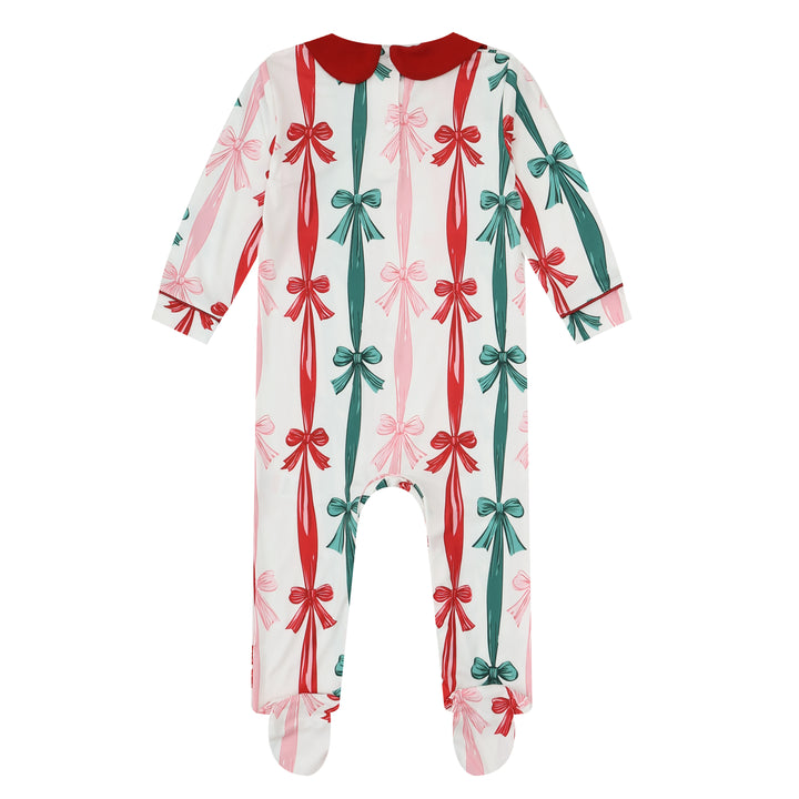 SUGAR PLUM - Baby's One Piece Matching Pyjama Sleepsuit