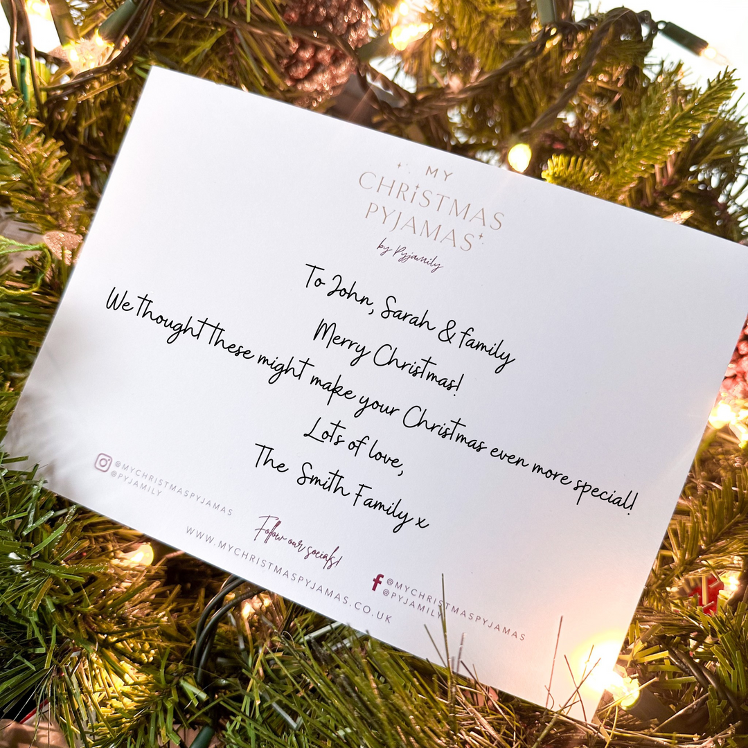 Gift Wrap & Handwritten Note