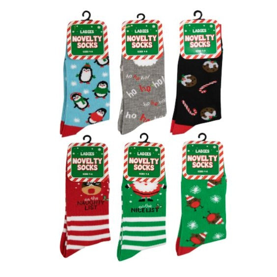 Ladies Novelty Christmas Socks