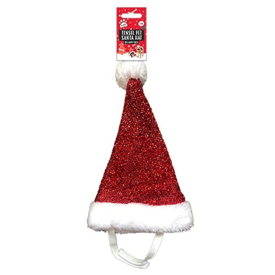 Pet Tinsel Santa Claus Christmas Hat