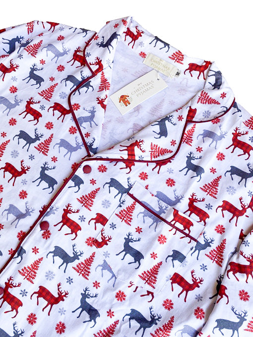 CHRISTMAS KISSES (2023) - Men's Two Piece Red Long Matching Pyjama Set