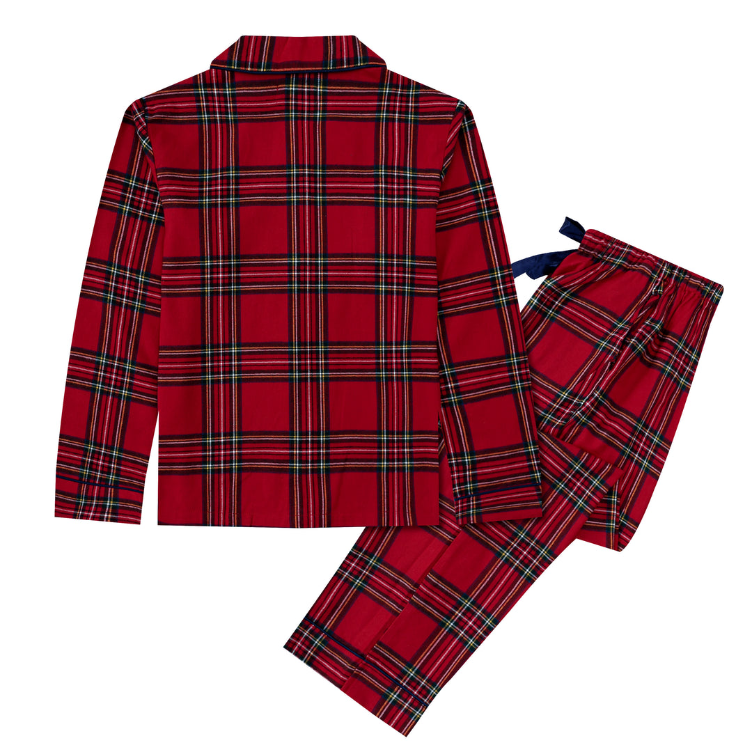 CHECK THE HALLS - Women's Two Piece Long Matching Pyjama Set