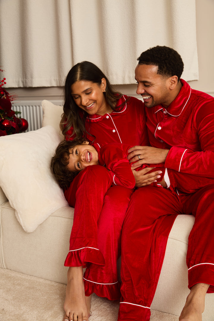 VELOUR ROUGE - Men's Two Piece Long Matching Pyjama Set