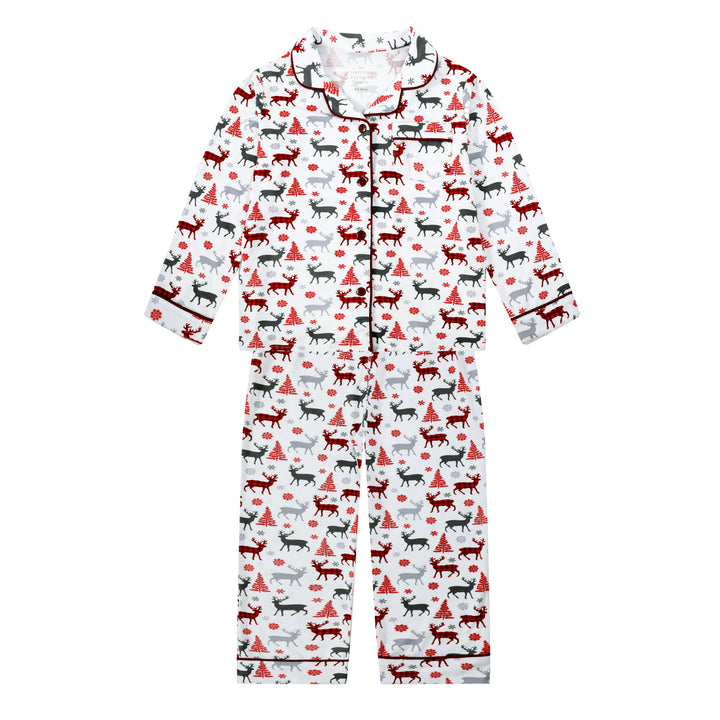 CHRISTMAS KISSES - Children's Two Piece Long Matching Pyjama Set