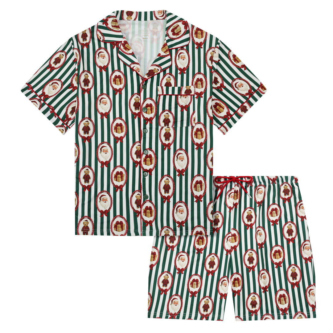 BEARY CHRISTMAS - Men's Two Piece Short Matching Pyjama Set - My Christmas Pyjamas