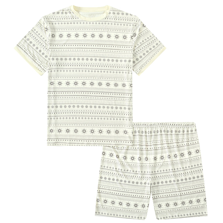 SNOW WHITE - Men's Two Piece Short Matching Pyjama Set