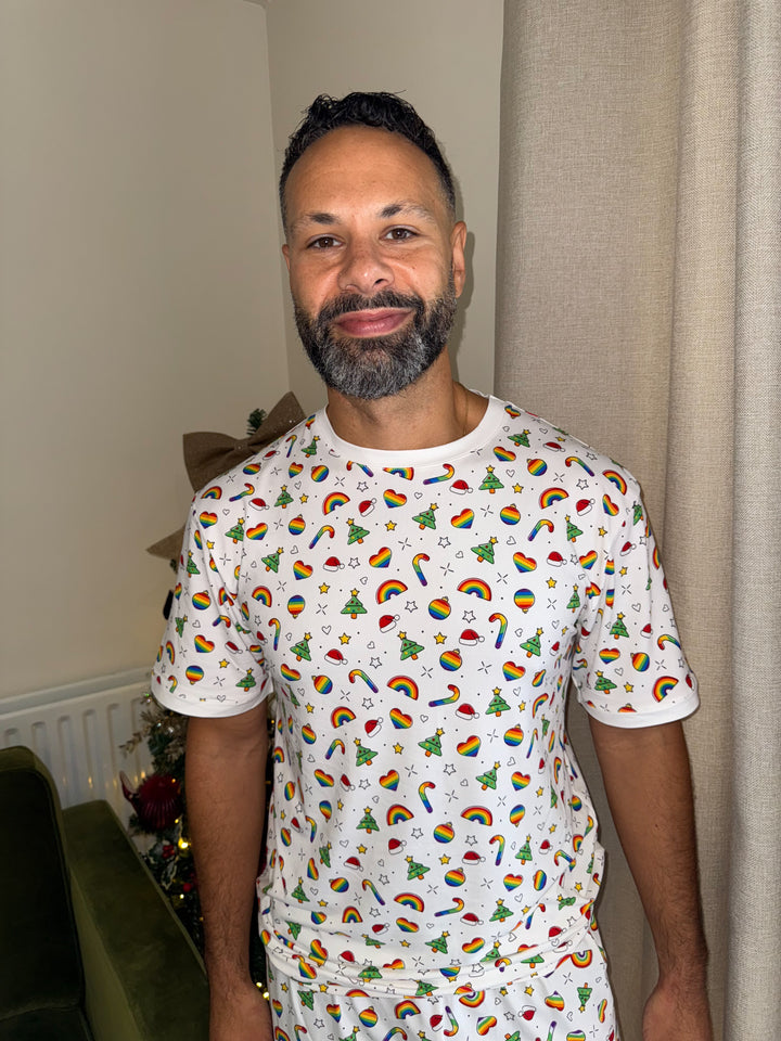 A CHRISTMAS FULL OF PRIDE - Men's Two Piece Short Matching Pyjama Set
