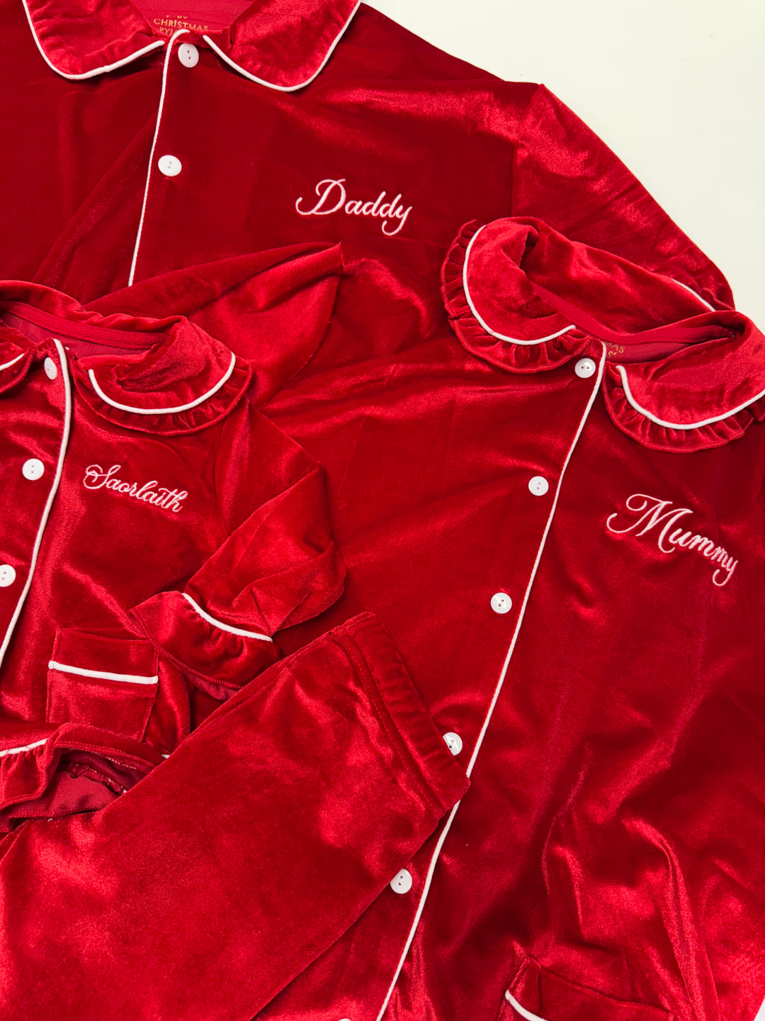 VELOUR ROUGE - Women's Two Piece Long Matching Pyjama Set