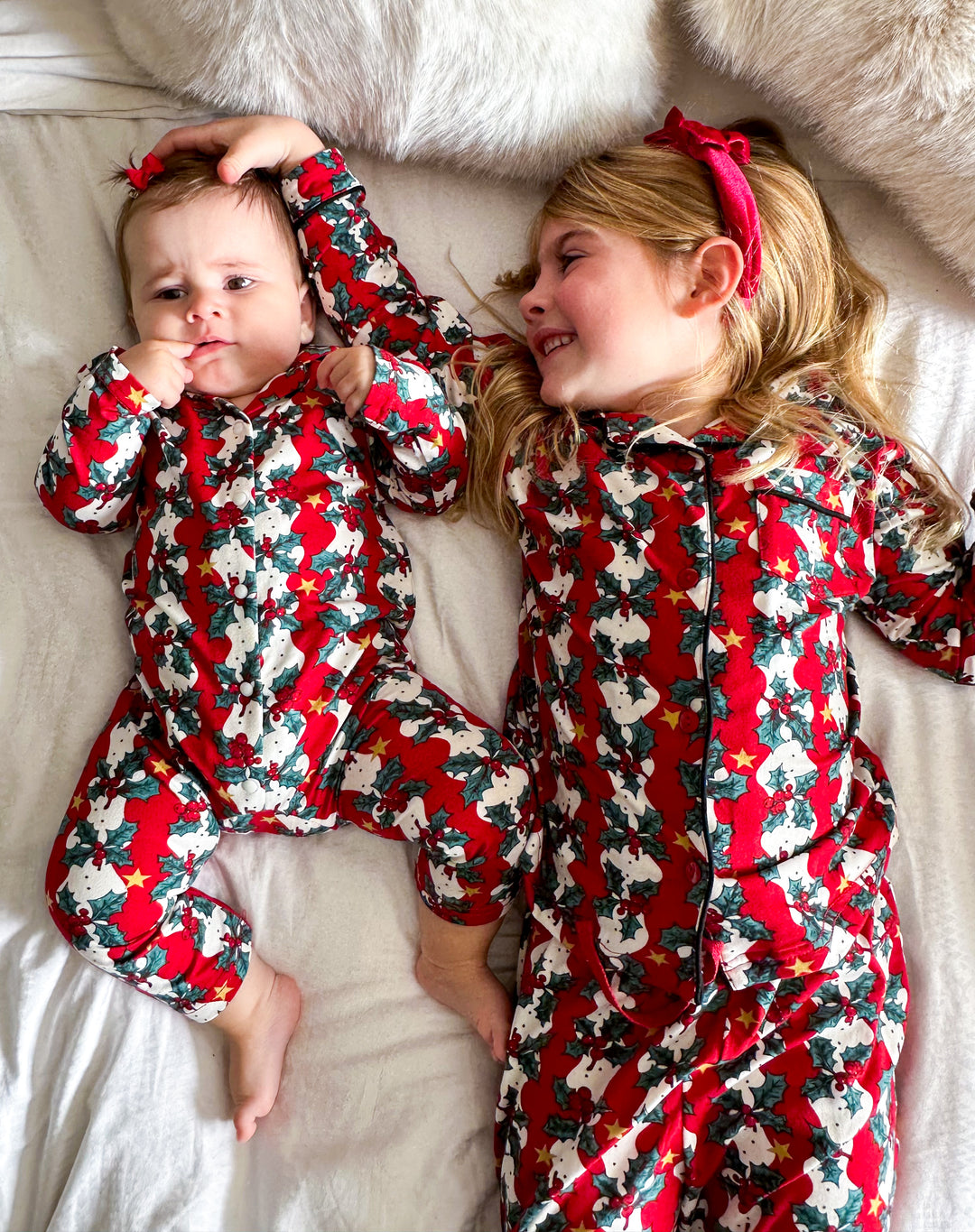 MISTLETOE & WINE - Children's Two Piece Long Matching Pyjama Set