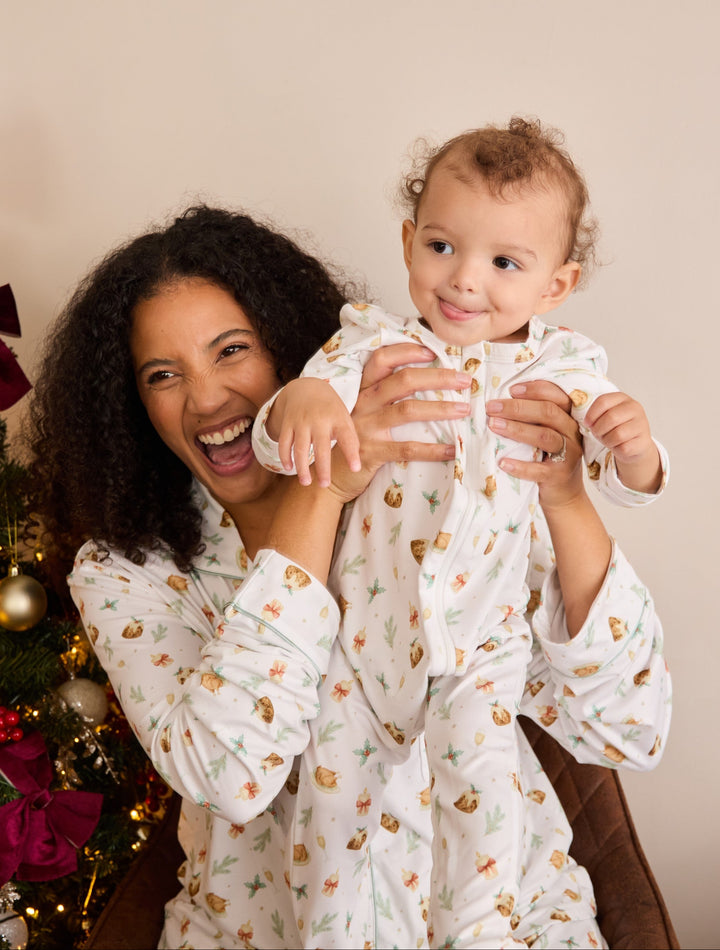 BRING ME SOME FIGGY PUDDING - Baby's One Piece Matching Pyjamas