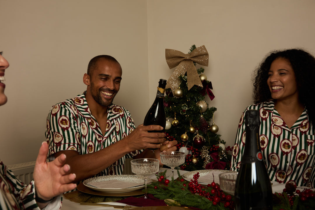 BEARY CHRISTMAS - Men's Two Piece Short Matching Pyjama Set - My Christmas Pyjamas
