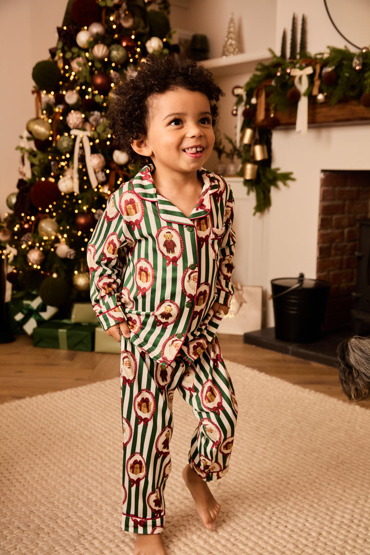 BEARY CHRISTMAS - Children's Two Piece Long Matching Pyjama Set - My Christmas Pyjamas