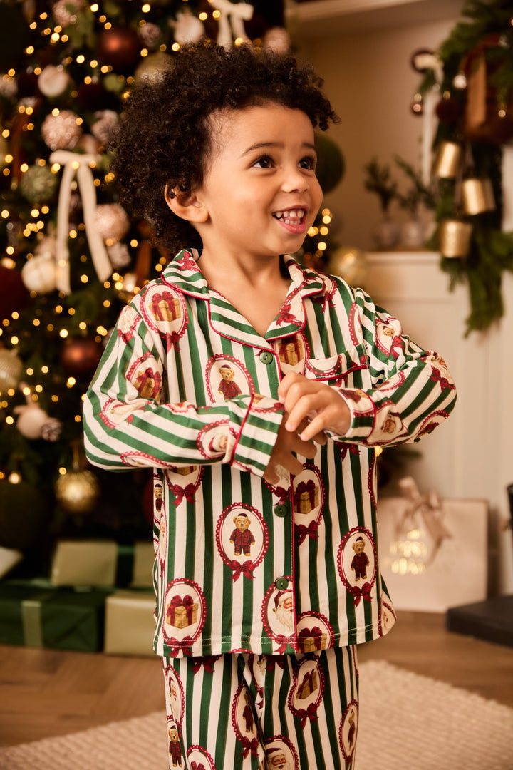 BEARY CHRISTMAS - Children's Two Piece Long Matching Pyjama Set - My Christmas Pyjamas