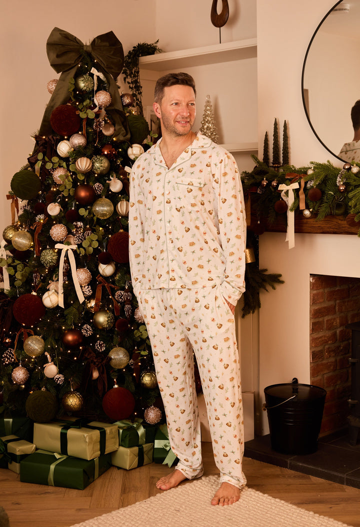 BRING ME SOME FIGGY PUDDING - Men's Two Piece Long Matching Pyjama Set