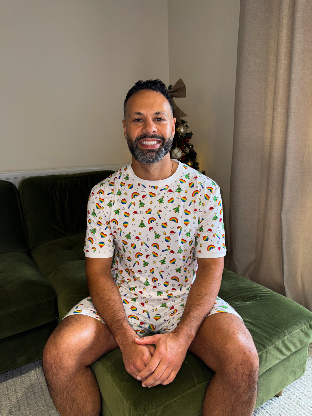 A CHRISTMAS FULL OF PRIDE - Men's Two Piece Short Matching Pyjama Set