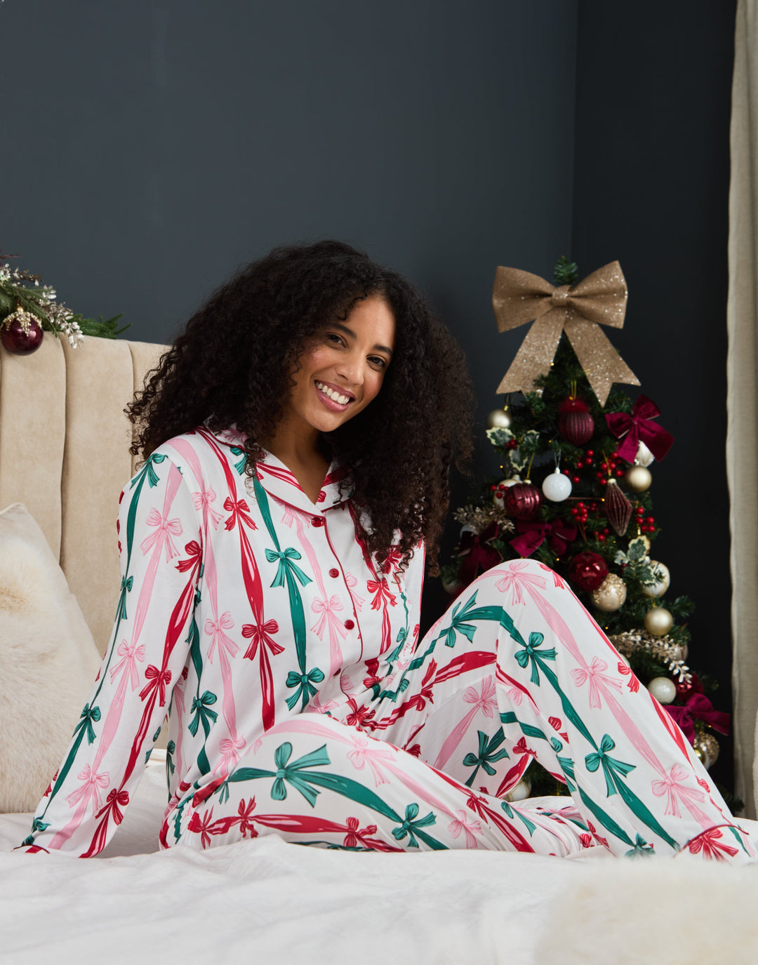 SUGAR PLUM - Women's Two Piece Long Matching Pyjama Set