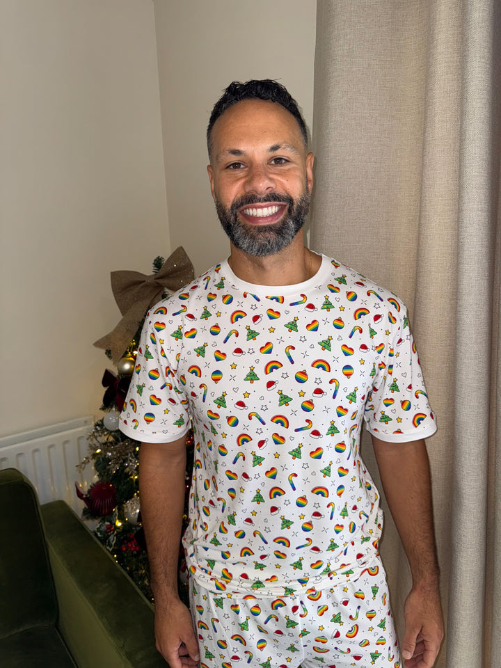 A CHRISTMAS FULL OF PRIDE - Men's Two Piece Short Matching Pyjama Set