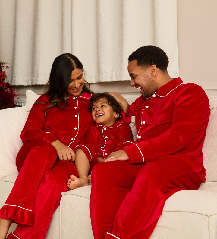 VELOUR ROUGE - Men's Two Piece Long Matching Pyjama Set