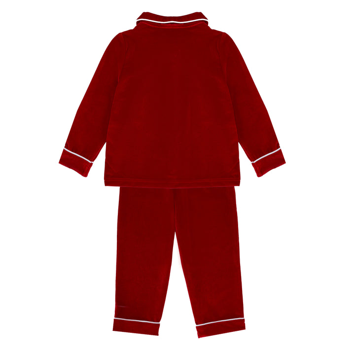 VELOUR ROUGE - Boy's Two Piece Long Matching Pyjama Set