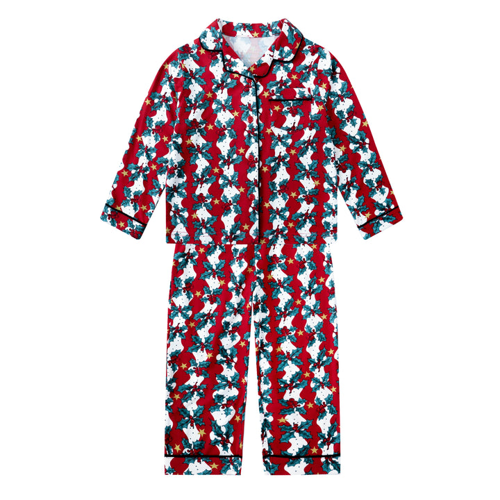 MISTLETOE & WINE - Children's Two Piece Long Matching Pyjama Set