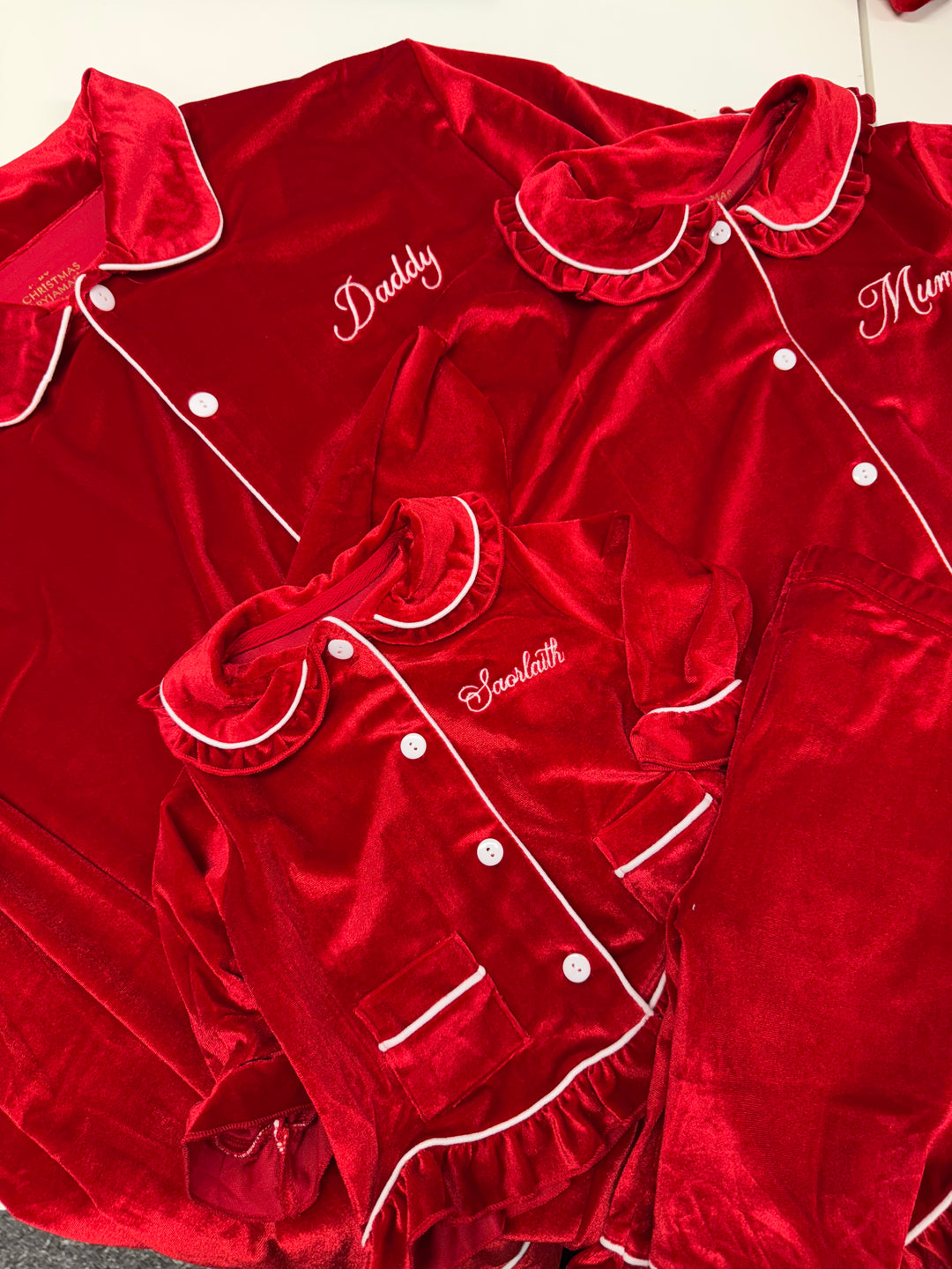 VELOUR ROUGE - Women's Two Piece Long Matching Pyjama Set