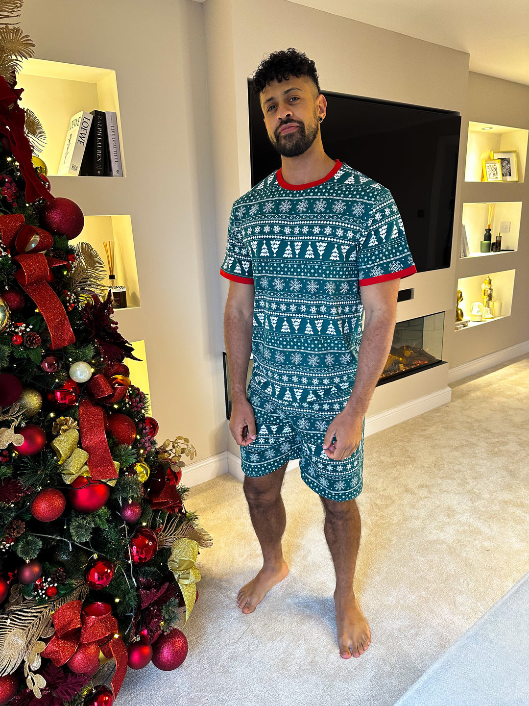 YULETIDE - Men's Two Piece Short Matching Pyjama Set