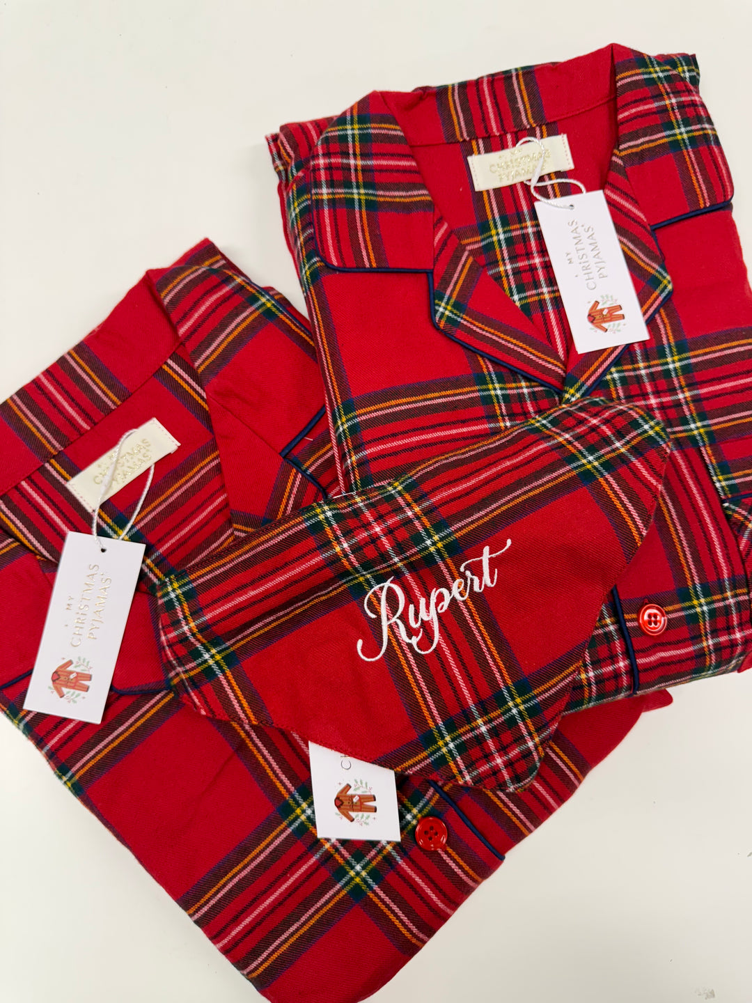 CHECK THE HALLS - Baby's One Piece Matching Pyjamas