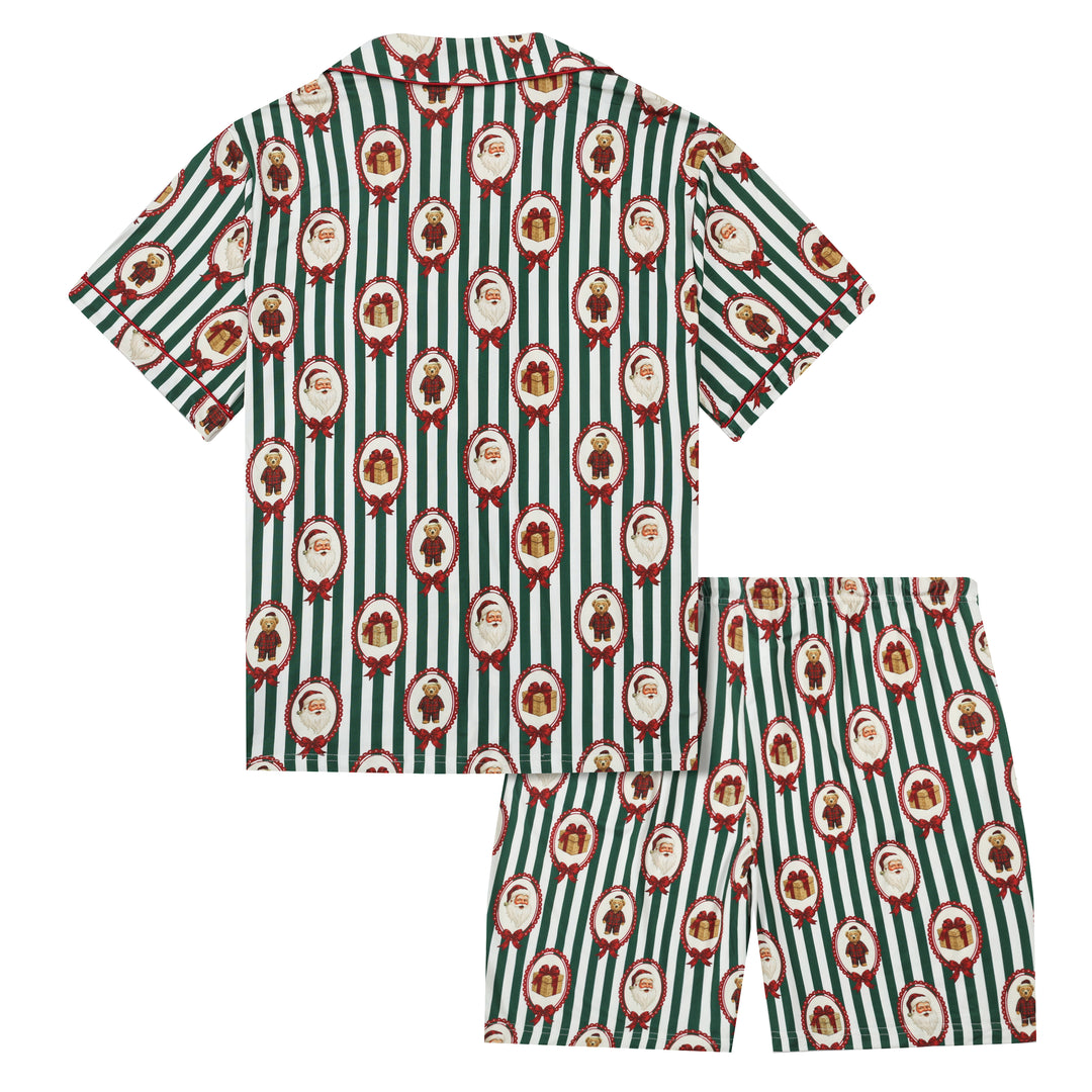 BEARY CHRISTMAS - Men's Two Piece Short Matching Pyjama Set - My Christmas Pyjamas