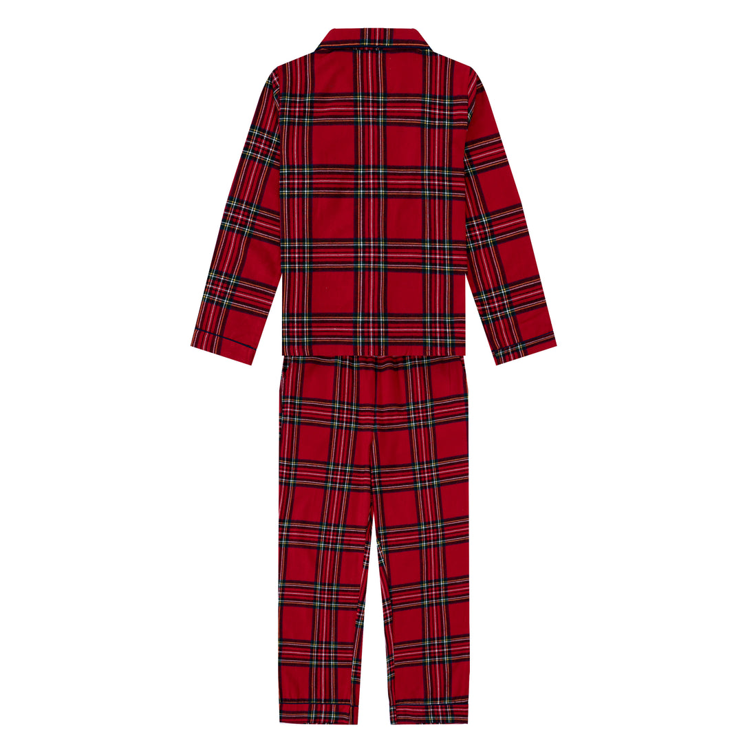CHECK THE HALLS - Children's Two Piece Long Matching Pyjama Set