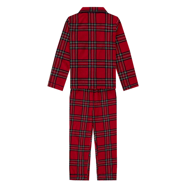CHECK THE HALLS - Children's Two Piece Long Matching Pyjama Set