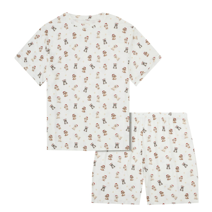 SANTA PAWS - Men's Two Piece Short Matching Pyjama Set