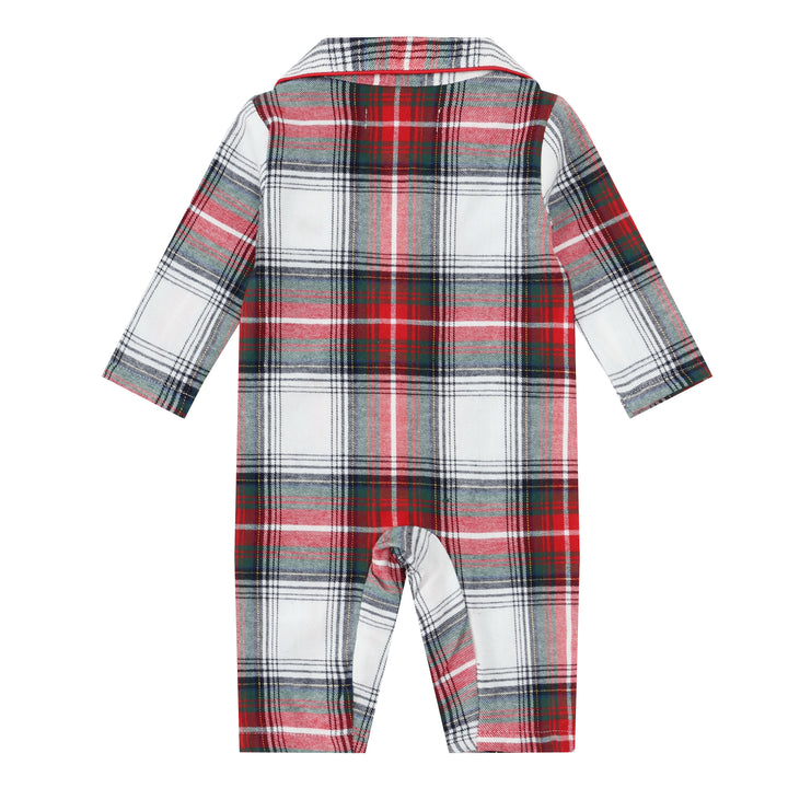 TIDINGS & TARTAN - Baby's One Piece Matching Pyjamas