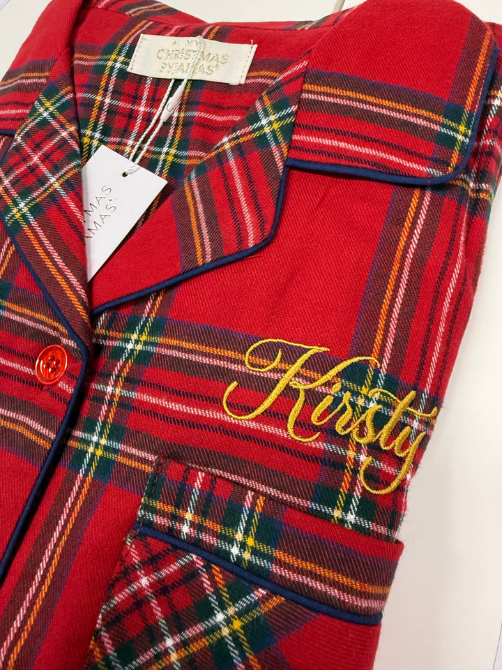 CHECK THE HALLS - Baby's One Piece Matching Pyjamas