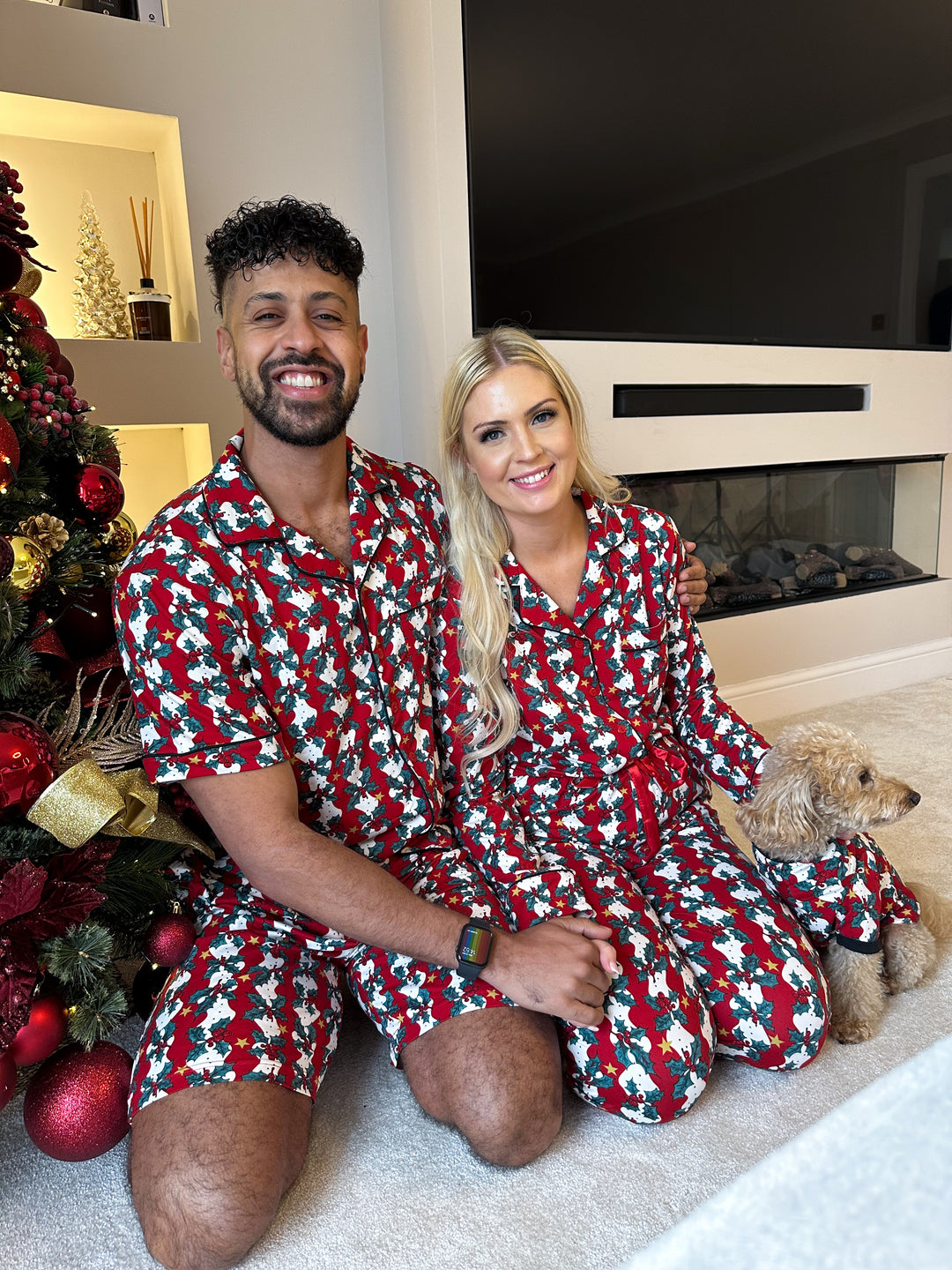 MISTLETOE & WINE - Men's Two Piece Short Matching Pyjama Set