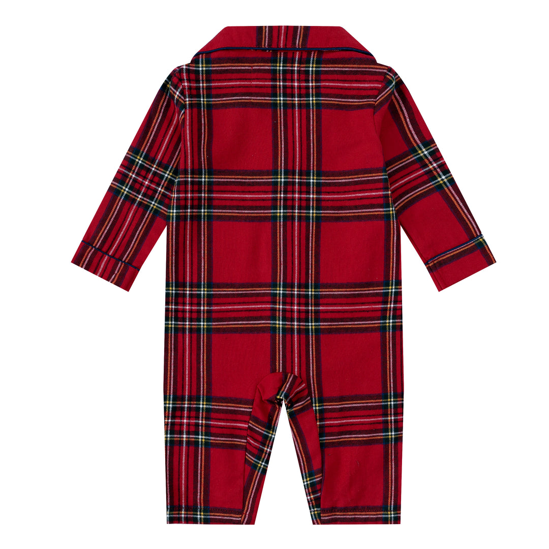 CHECK THE HALLS - Baby's One Piece Matching Pyjamas