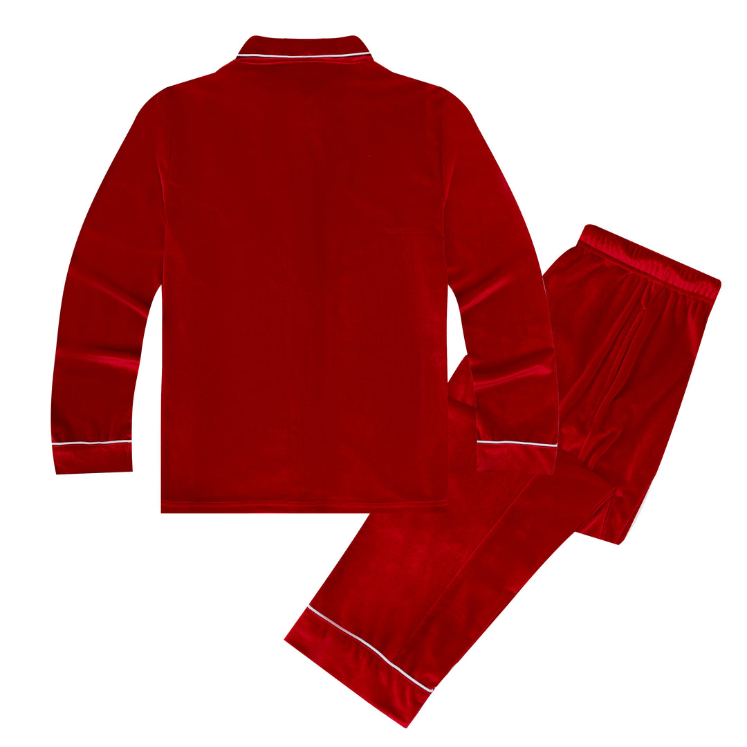 VELOUR ROUGE - Men's Two Piece Long Matching Pyjama Set