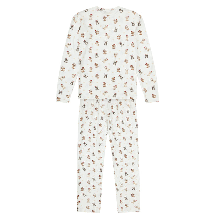 SANTA PAWS - Women's Two Piece Long Matching Pyjama Set