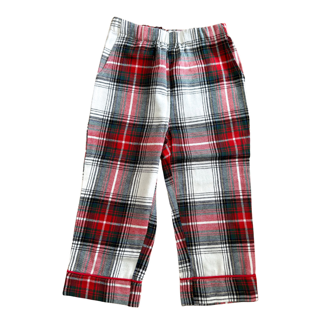 TIDINGS & TARTAN - Children's Two Piece Long Matching Pyjama Set