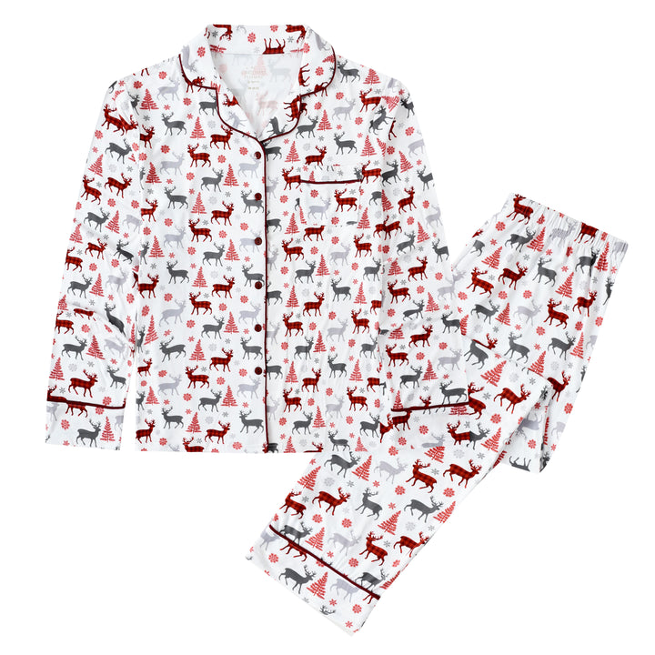 CHRISTMAS KISSES - Women's Two Piece Long Matching Pyjama Set