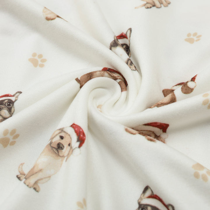 SANTA PAWS - Baby's One Piece Matching Pyjama Sleepsuit