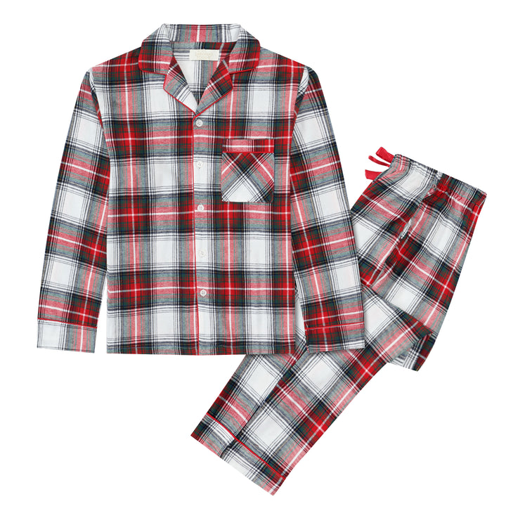 TIDINGS & TARTAN - Women's Two Piece Long Matching Pyjama Set