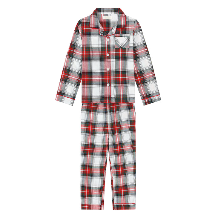 TIDINGS & TARTAN - Children's Two Piece Long Matching Pyjama Set